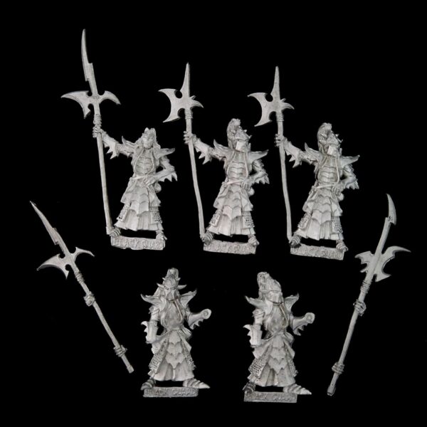 A photo of Dark Elves Black Guard Warhammer miniatures