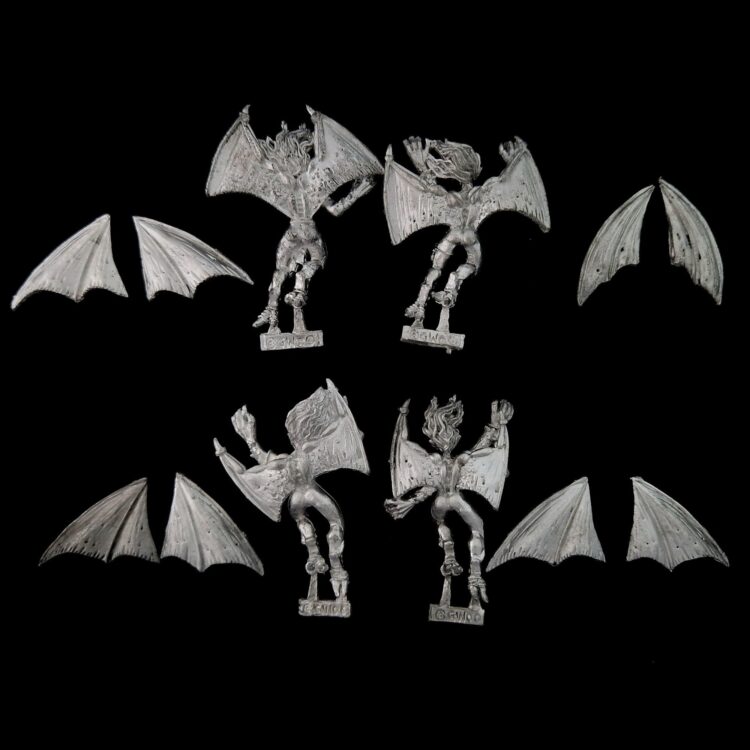 A photo of Dark Elves Harpies Warhammer miniatures