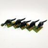 A photo of Dark Elves Cold One Knights Warhammer miniatures