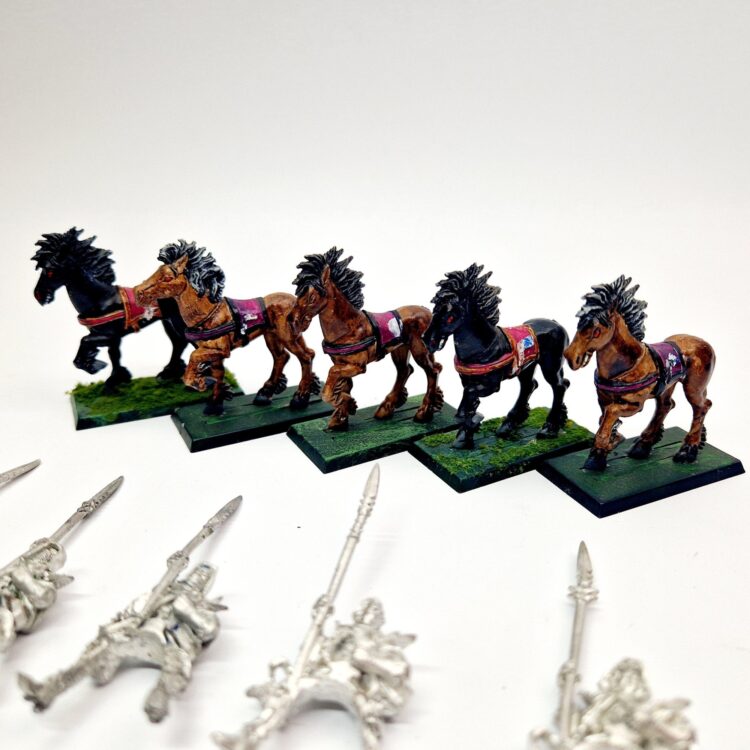 A photo of Dark Elves Dark Riders Warhammer miniatures