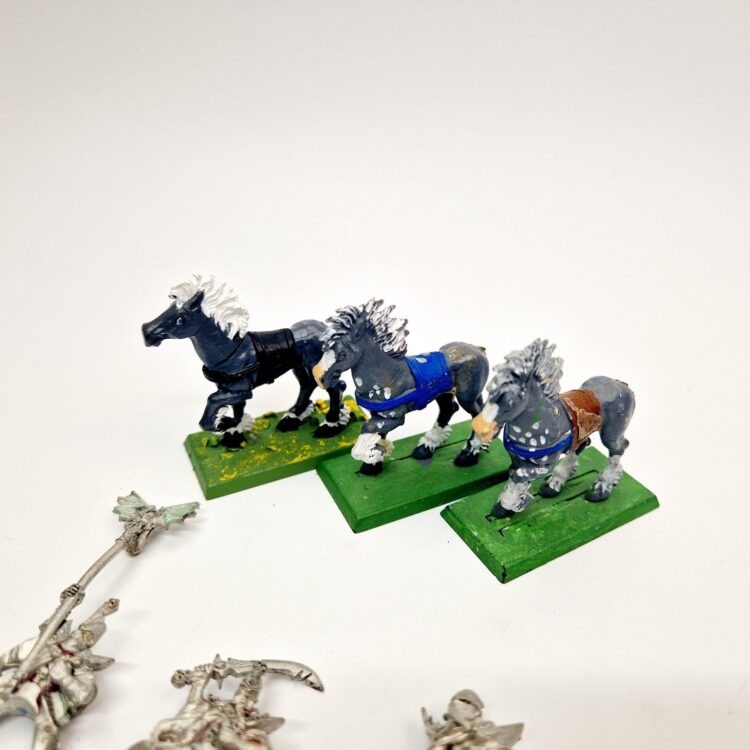 A photo of Dark Elves Dark Riders Warhammer miniatures