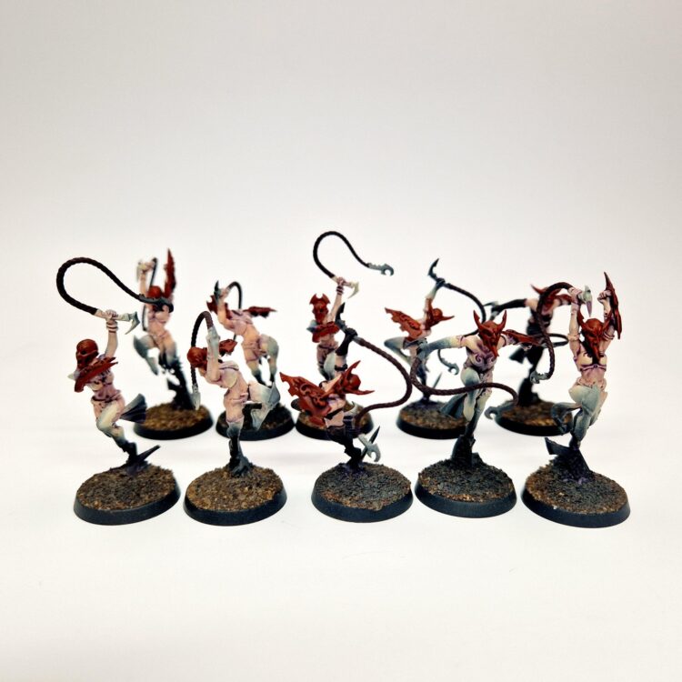 A photo of Daughters of Khaine Sisters of Slaughter Warhammer miniatures