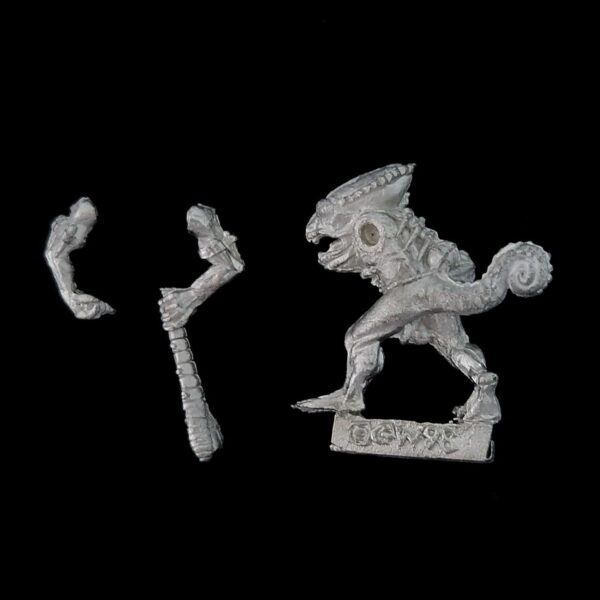 A photo of a Lizardmen Oxayotl Warhammer miniature