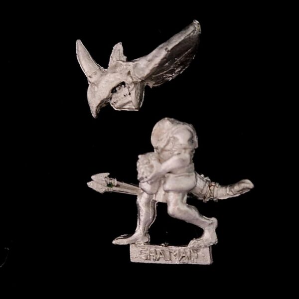 A photo Lizardmen Skink Shaman Warhammer miniatures