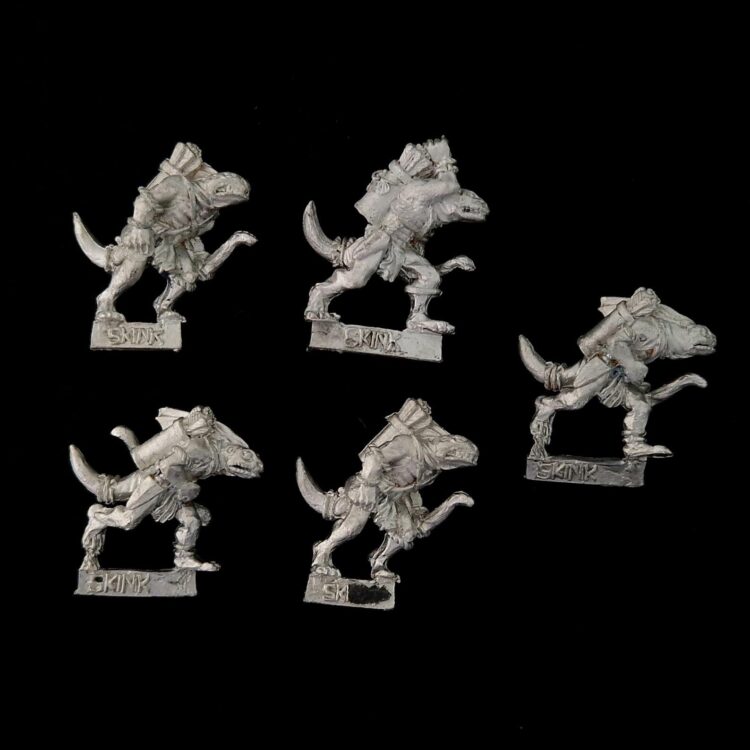 A photo of Lizardmen Skink Archers Warhammer miniatures