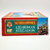 A photo of a Lizardmen Stegadon Warhammer miniature