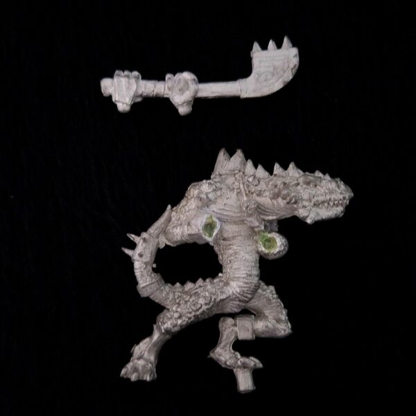 A photo of a Lizardmen Kroxigor Warhammer miniature