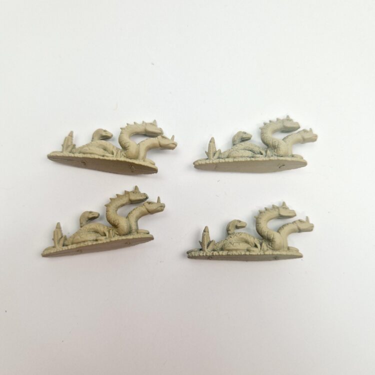 A photo of Lizardmen Saurus Cavalry Warhammer miniatures