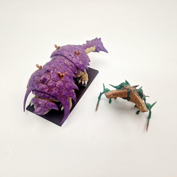 A photo of a Lizardmen Bastiladon Ark of Sotek Warhammer miniature