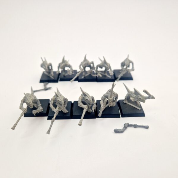 A photo of Lizardmen Skinks Warhammer miniatures