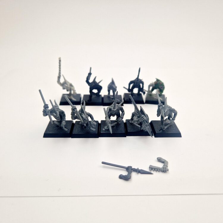 A photo of Lizardmen Skinks Warhammer miniatures