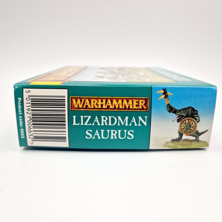 A photo of Lizardmen Saurus Warriors Warhammer miniatures