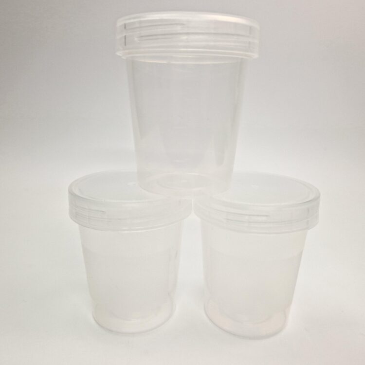 A photo of 3 Measuring Cups with Lid 125ml