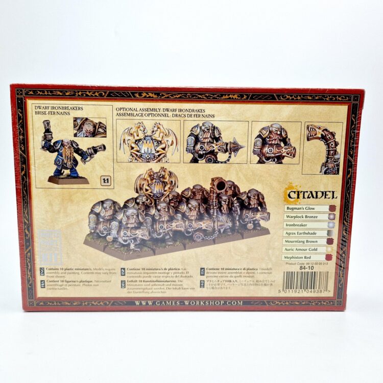 A photo of Dwarfs Ironbreakers Warhammer miniatures