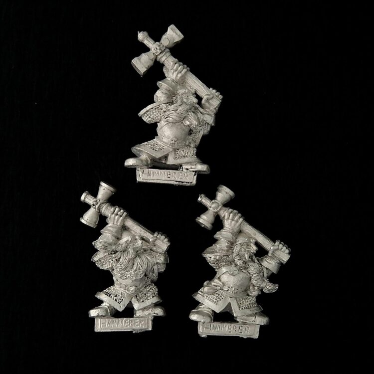 A photo of Dwarfs Hammerers Warhammer miniatures