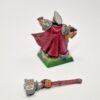 A photo of a Dwarfs Runesmith Warhammer miniature