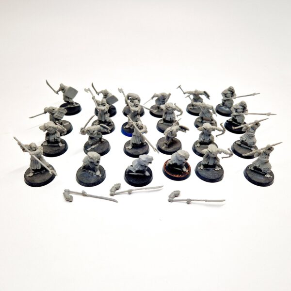 A photo of Mordor Orcs Warhammer miniatures