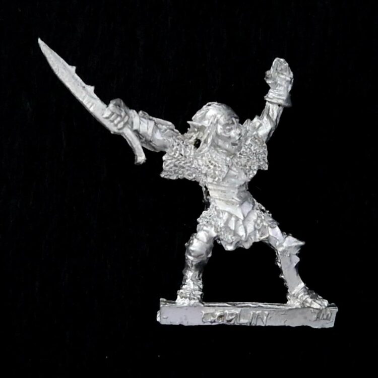 A photo of a Moria Goblin Captain Middle Earth Miniature