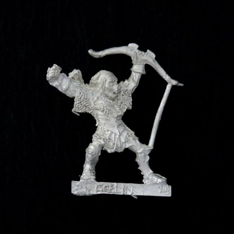 A photo of a Moria Goblin Captain Middle Earth Miniature