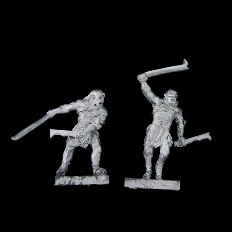 A photo of Isengard Feral Uruk-Hai Middle Earth Warhammer miniatures
