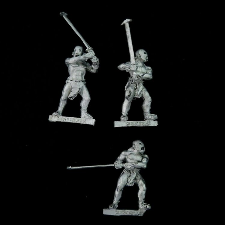 A photo of Isengard Uruk-Hai Berserkers Middle Earth Warhammer miniatures