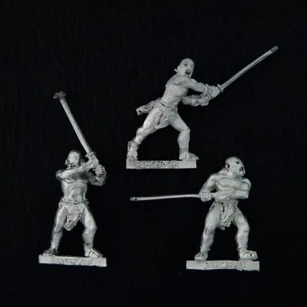 A photo of Isengard Uruk-Hai Berserkers Middle Earth Warhammer miniatures