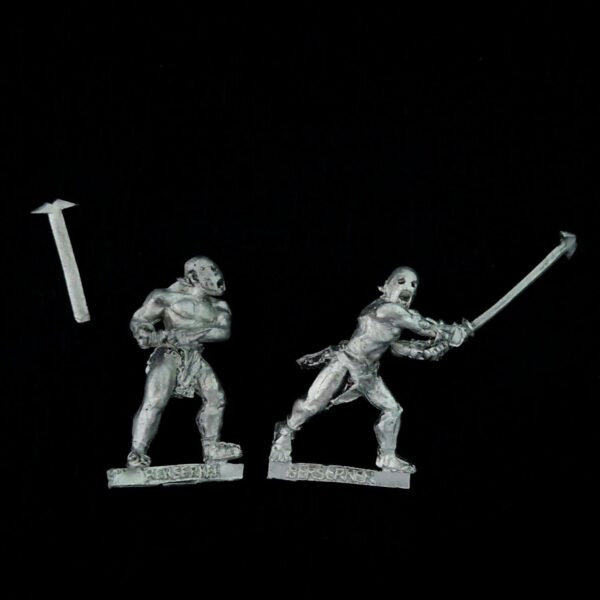 A photo of Isengard Uruk-Hai Berserkers Middle Earth Warhammer miniatures