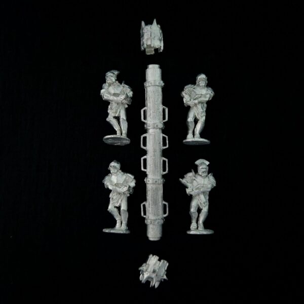 A photo of an Isengard Uruk-Hai Battering Ram Middle Earth Warhammer miniature