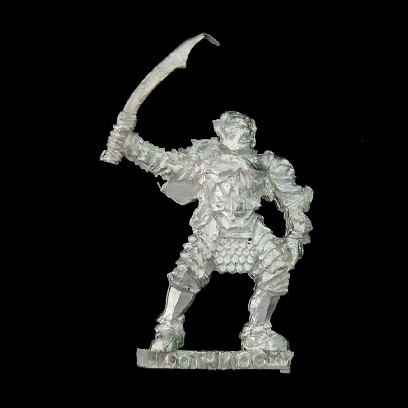A photo of a Mordor Gothmog on foot Middle Earth warhammer miniature