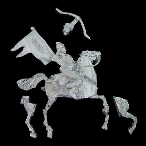 A photo of a Variags of Khand Mounted Chieftain Middle Earth Warhammer miniature