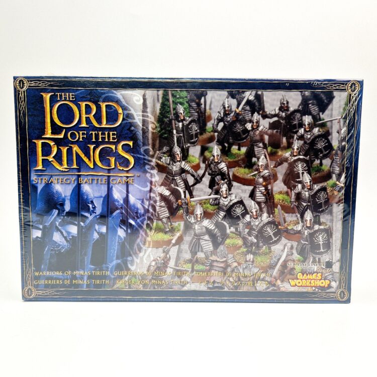 A photo of Warriors of Minas Tirith Warhammer miniatures