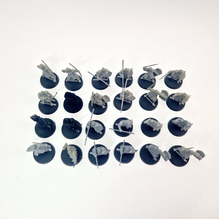 A photo of Warriors of Minas Tirith Warhammer miniatures