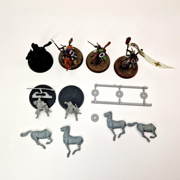 A photo of Riders of Rohan Middle Earth Warhammer miniatures