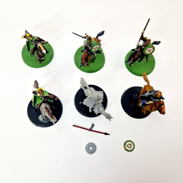 A photo of Riders of Rohan Middle Earth Warhammer miniatures