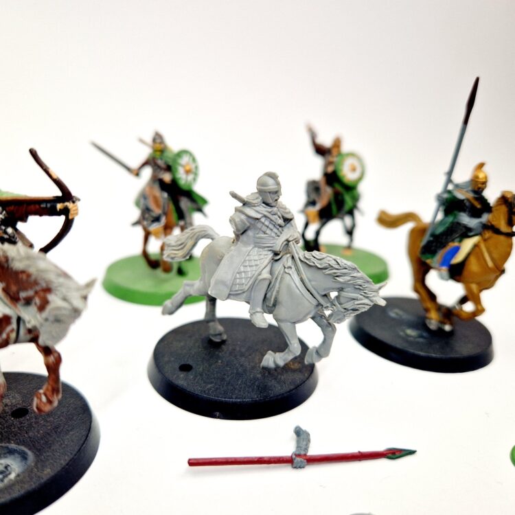 A photo of Riders of Rohan Middle Earth Warhammer miniatures