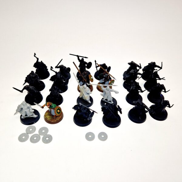 A photo of Rohan Warriors Warhammer miniatures