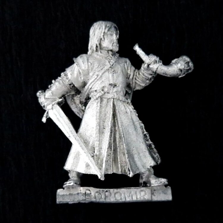 A photo of a The Fellowship Boromir Warhammer miniature