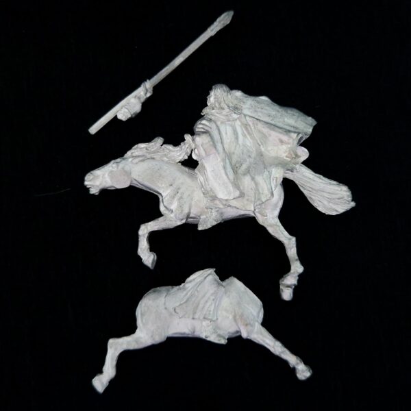 A photo of The Fellowship Gandalf the White Mounted Middle Earth Warhammer miniature