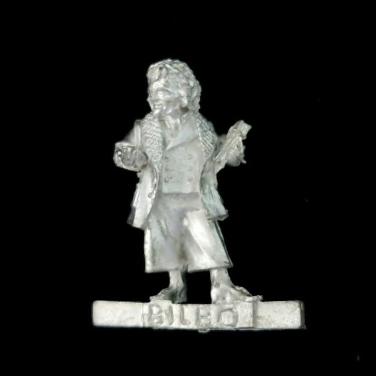 A photo of a The Shire Bilbo Baggins Middle Earth Warhammer miniature