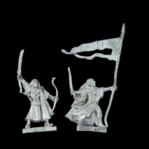 A photo of Lothlórien Wood Elf Command Middle Earth Warhammer miniatures