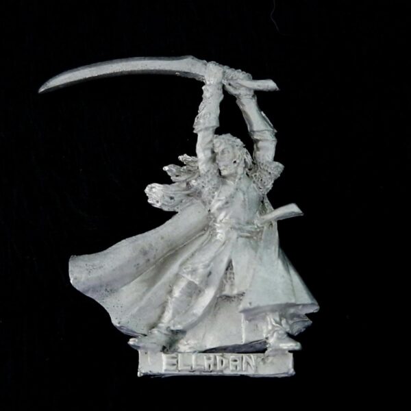 A photo of a Rivendell Elladan Middle Earth Warhammer miniature