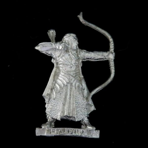 A photo of a Lothlorien Amoured Haldir Warhammer miniature