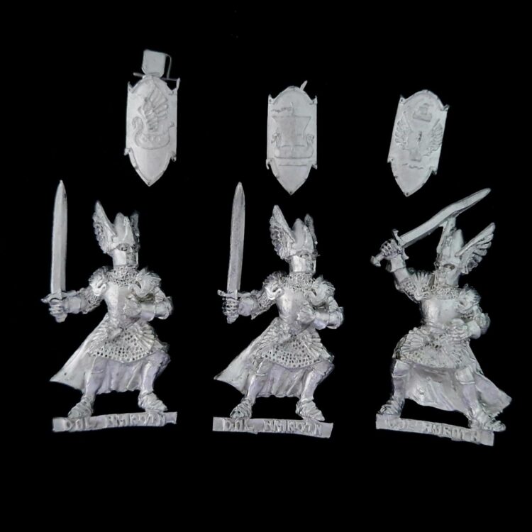 A photo of Knights of Dol Amroth on Foot Middle Earth Warhammer miniatures