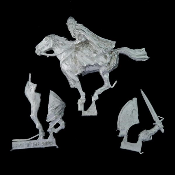 A photo of a Army of the Dead Rider of the Dead Middle Earth Warhammer miniature