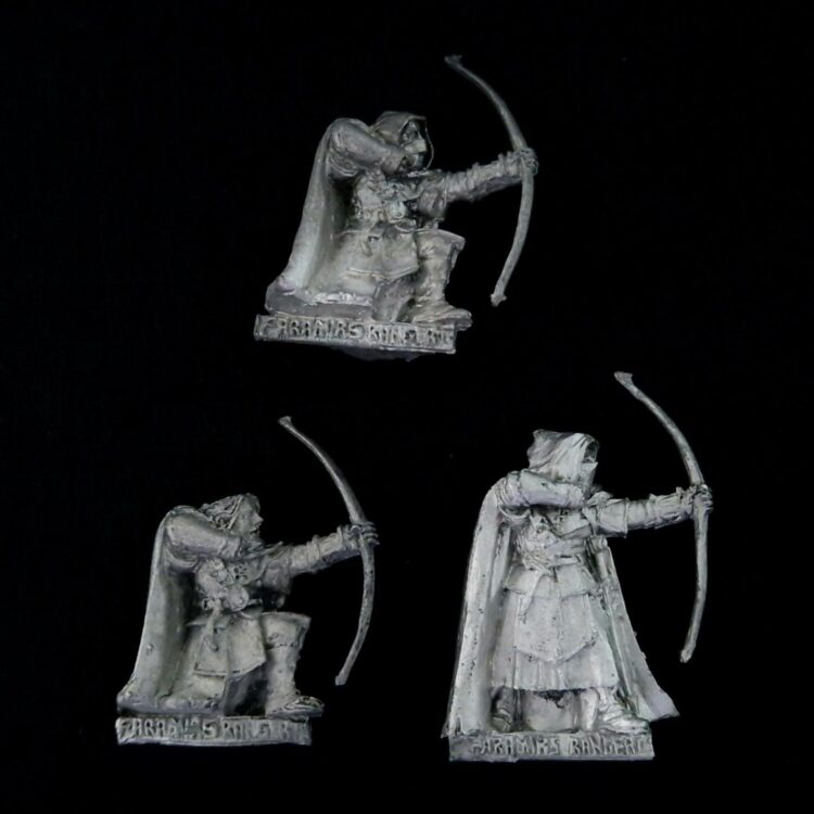 A photo of a Faramir's Rangers Warhammer miniature