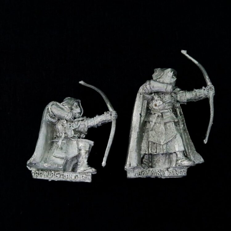 A photo of a Faramir's Rangers Warhammer miniature