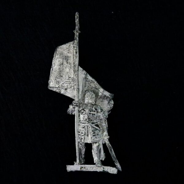A photo of a Minas Tirith Banner Bearer Warhammer miniature