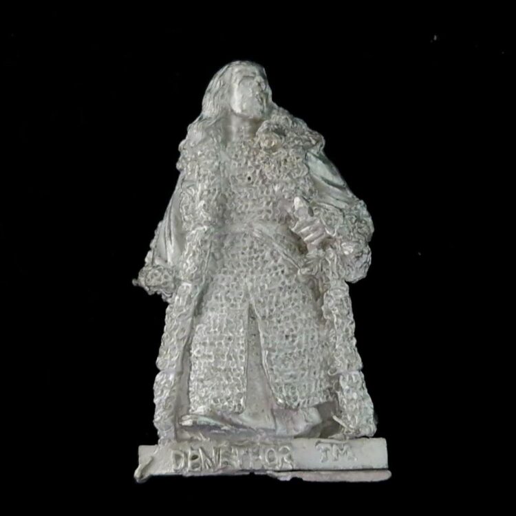 A photo of a Denethor Warhammer miniature