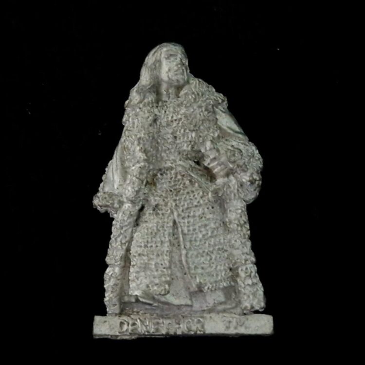 A photo of a Denethor Warhammer miniature