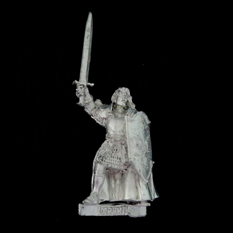A photo of a Imrahil Prince of Dol Amroth on foot Warhammer miniature